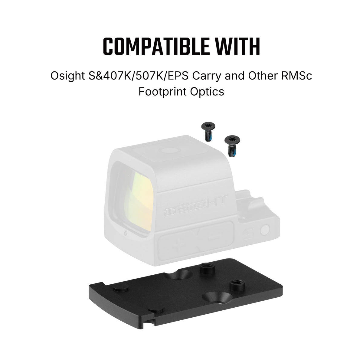 Footprint adapter | from Trijicon RMR to Shield RMSc & K-series footprint - Ubitzu