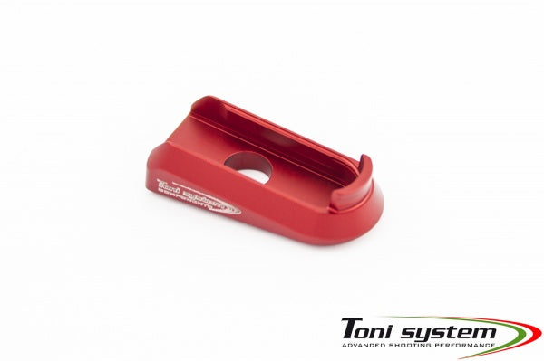 1911 alu base pad | for Metalform magazines - Red - Ubitzu