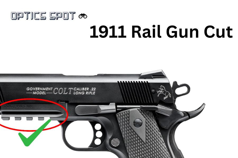 1911 [Rail Gun Cut] red dot mount | type S [RMSc DPP K-series footprint] - Ubitzu