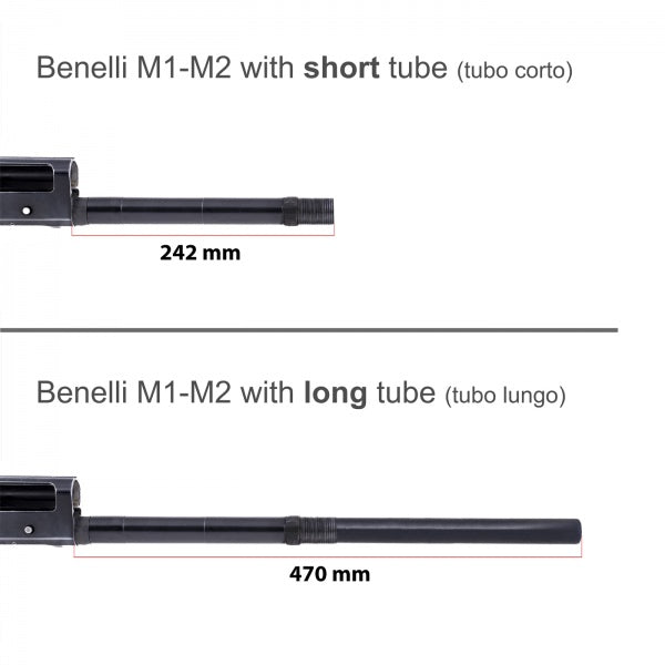 Benelli M1 handguard with long tube  | M-Lok