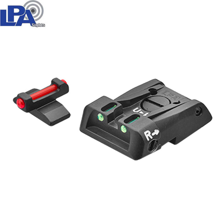 Beretta 92X Performance adjustable sight set with fiber optics LPA