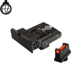 Adjustable sights for Glock [G17 G19 G26 & other] | fiber optic - Red 1.5 mm - Ubitzu