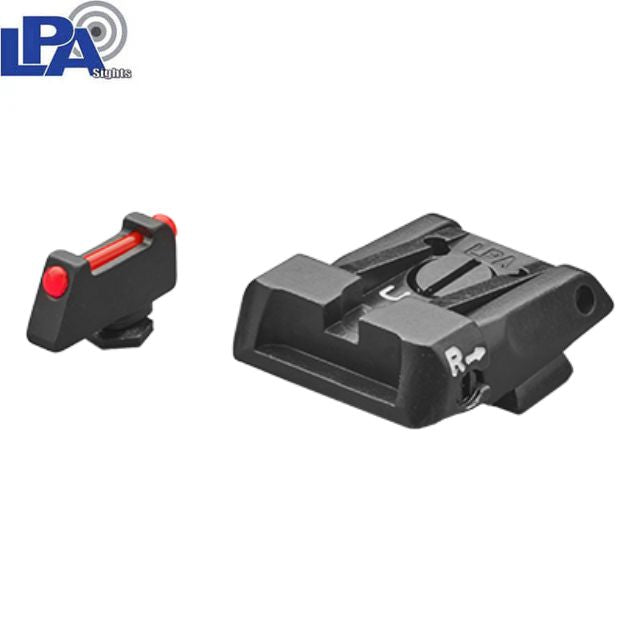 Adjustable sights for Glock [G17 G19 G26 & other] | fiber optic - Ubitzu