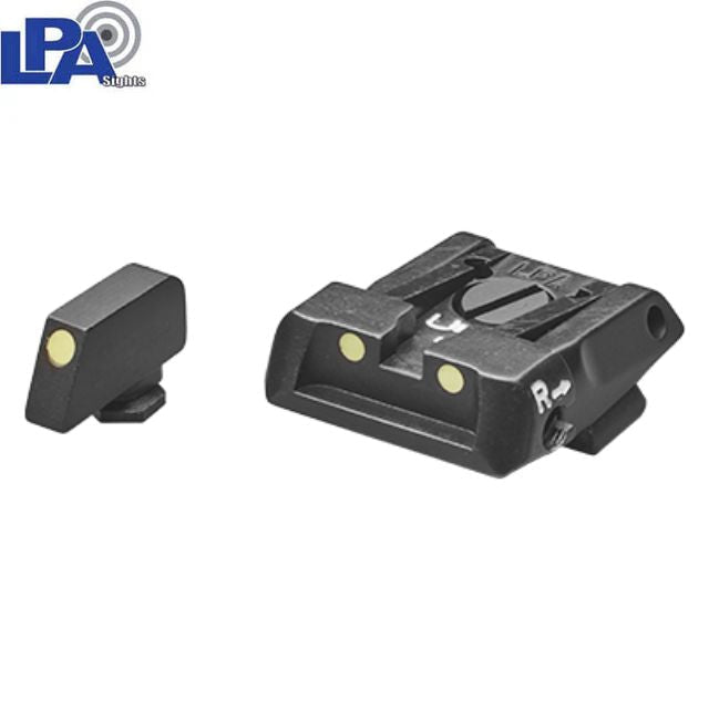 Adjustable sights for Glock [G17 G19 G26 & other] | luminescent dots - Ubitzu