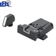 Adjustable sights for Glock [G17 G19 G26 & other] | white lines - Ubitzu