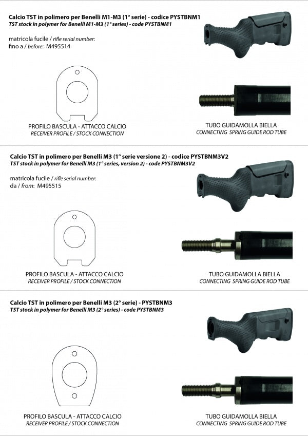 Benelli M3 [gen.2] adjustable stock | TST - Ubitzu