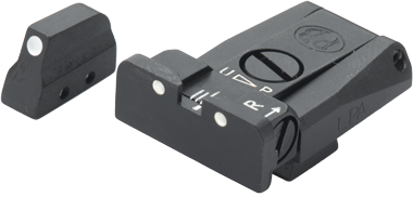 Beretta [92 96 98 M9A1] adjustable sights | white dots - Ubitzu