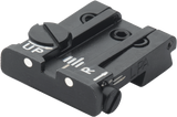 Browning Hi-Power [Sport Vigilante Mark III Practical HP40] adjustable rear sight | white dots - Ubitzu