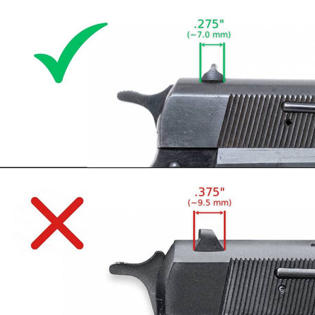 Browning Hi-Power Vigilante adjustable rear sight | blank - Ubitzu