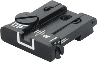 Browning Hi-Power Vigilante adjustable rear sight | white lines - Ubitzu