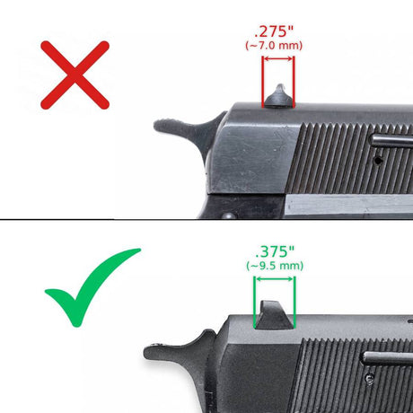 Browning Hi-Power [Vigilante Mark III Practical HP40] adjustable sights | blank - Ubitzu