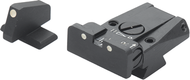 Browning Hi-Power [Vigilante Mark III Practical HP40] adjustable sights | white dots - Ubitzu