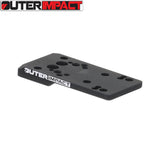 CZ P-10 [P-10C P-10F P-10S] red dot mount | type C [RMR RTS Docter footprint] - Ubitzu