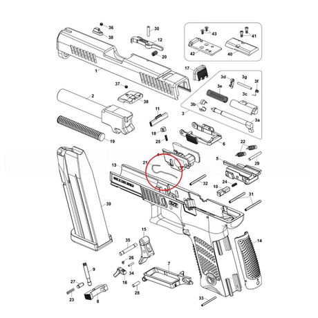 CZ [P-10C P-10F P-10S] slide stop spring - Ubitzu