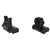 Folding adjustable sights for Picatinny base [AR-15 M4 & other] | fiber optic - Ubitzu