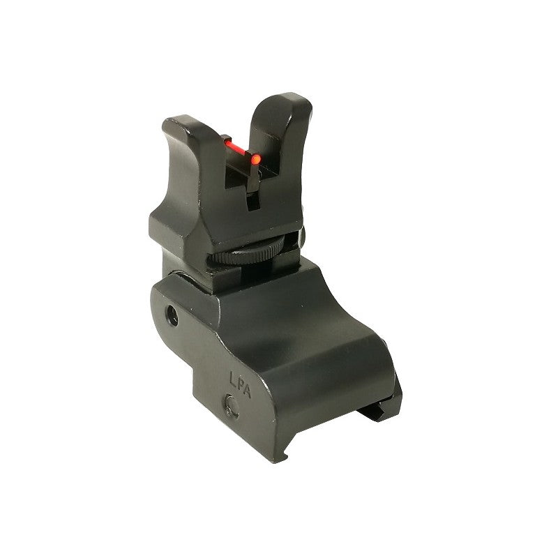 Folding adjustable sights for Picatinny base [AR-15 M4 & other] | fiber optic - Ubitzu