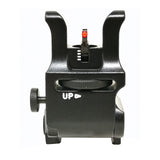 Folding adjustable sights for Picatinny base [AR-15 M4 & other] | fiber optic - Ubitzu