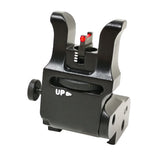 Folding adjustable sights for Picatinny base [AR-15 M4 & other] | fiber optic - Ubitzu