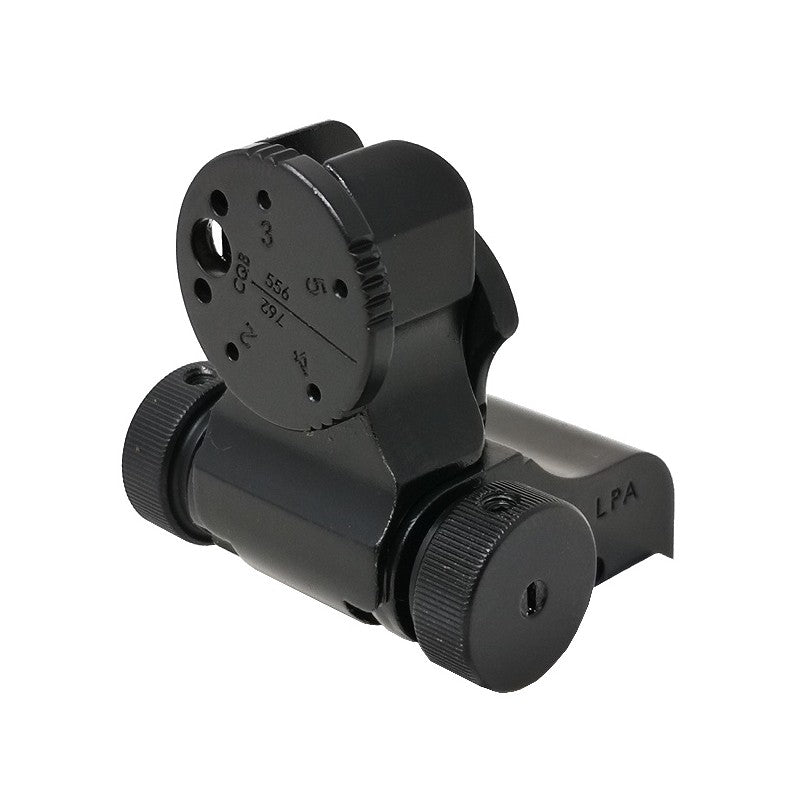 Folding adjustable sights for Picatinny base [AR-15 M4 & other] | fiber optic - Ubitzu
