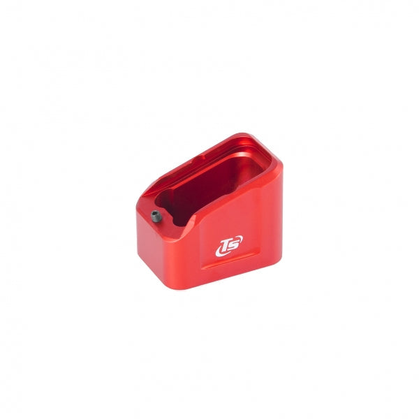 Glock [G17 G34 G45] alu base pad | +5 rounds - Red - Ubitzu