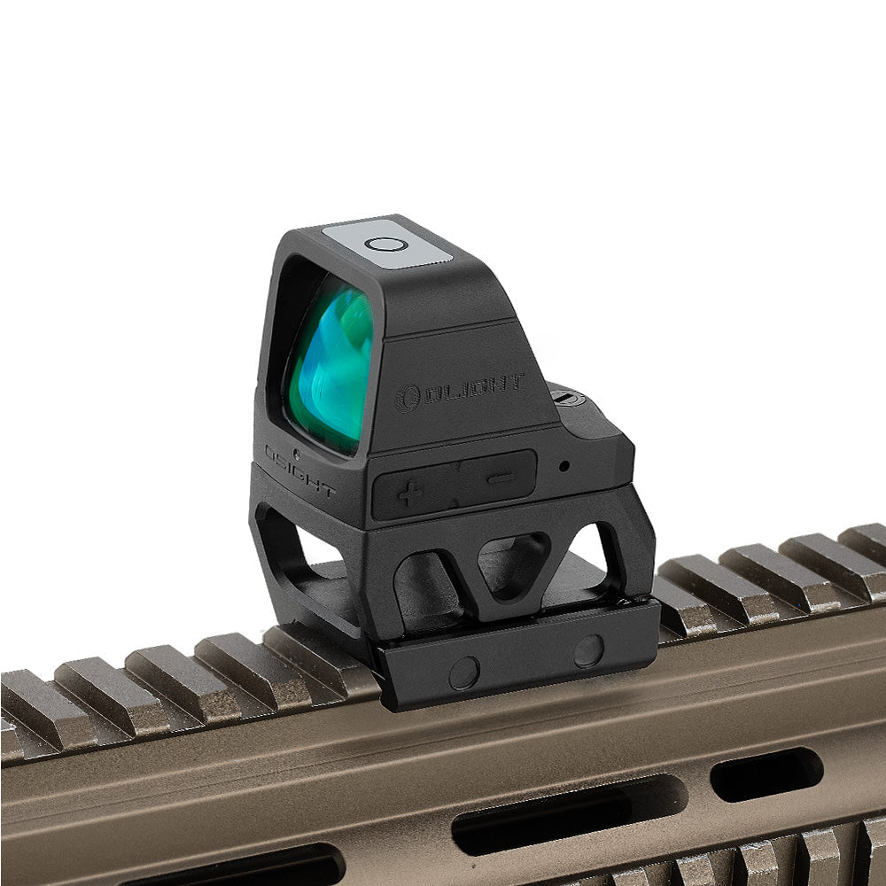 Picatinny red dot mount with raiser [21 mm] | Trijicon RMR footprint - Ubitzu