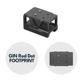 Picatinny red dot mount with raiser [32 mm] | C-More RTS footprint - Ubitzu