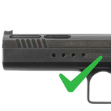 Red dot side mount for Tanfoglio models with pre-drilled holes | Trijicon RMR footprint - Ubitzu