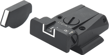 Ruger [P85 P89] adjustable sights | white lines - Ubitzu