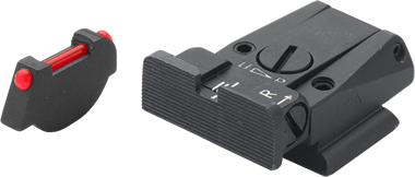 Ruger [P90 P91 P93 P94 P95 P97] adjustable sights | fiber optic - Ubitzu