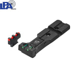 S&W revolver [686 629 19 66 586 & other] red dot ready adjustable sights [spring-front sight] | fiber optic - Ubitzu