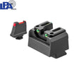 Semi-adjustable co-witness sights for Glock MOS [G17 MOS G19 MOS & other] | fiber optic - Ubitzu