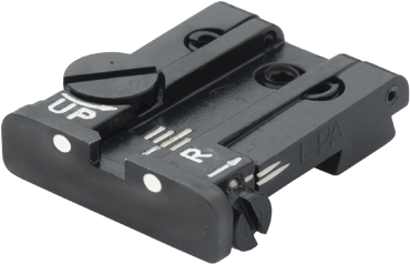 Sig [P220 P225 P226 P227 P229 P320] adjustable rear sight | white dots - Ubitzu