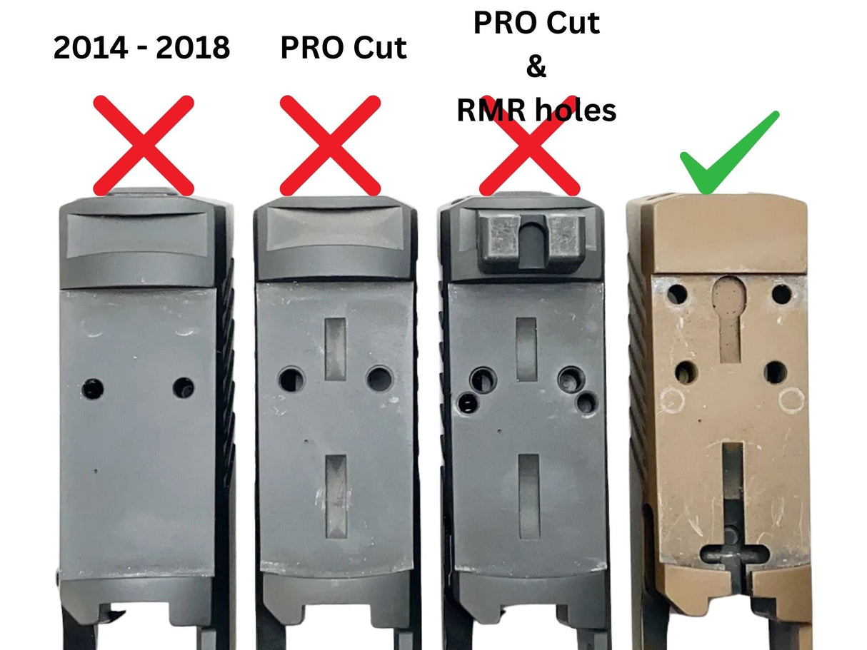 Sig P320 [models with removable rear sight] Optics Ready plate | Aimpoint Acro footprint - Ubitzu