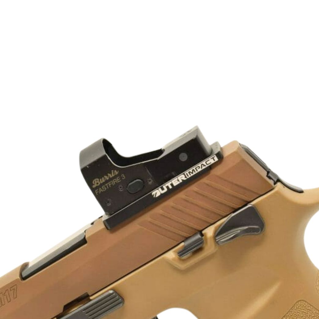 Sig P320 [models with removable rear sight] Optics Ready plate | type C [RMR RTS & Docter footprint] - Ubitzu