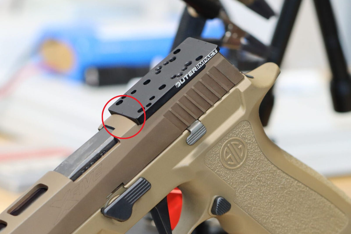 Sig P320-XFIVE [2014 - 2018] Optics Ready plate | type C [RMR RTS & Docter footprint] - Ubitzu