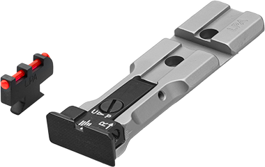 Smith & Wesson revolver [686 629 19 66 586 & other] red dot ready adjustable sights | fiber optic - Ubitzu