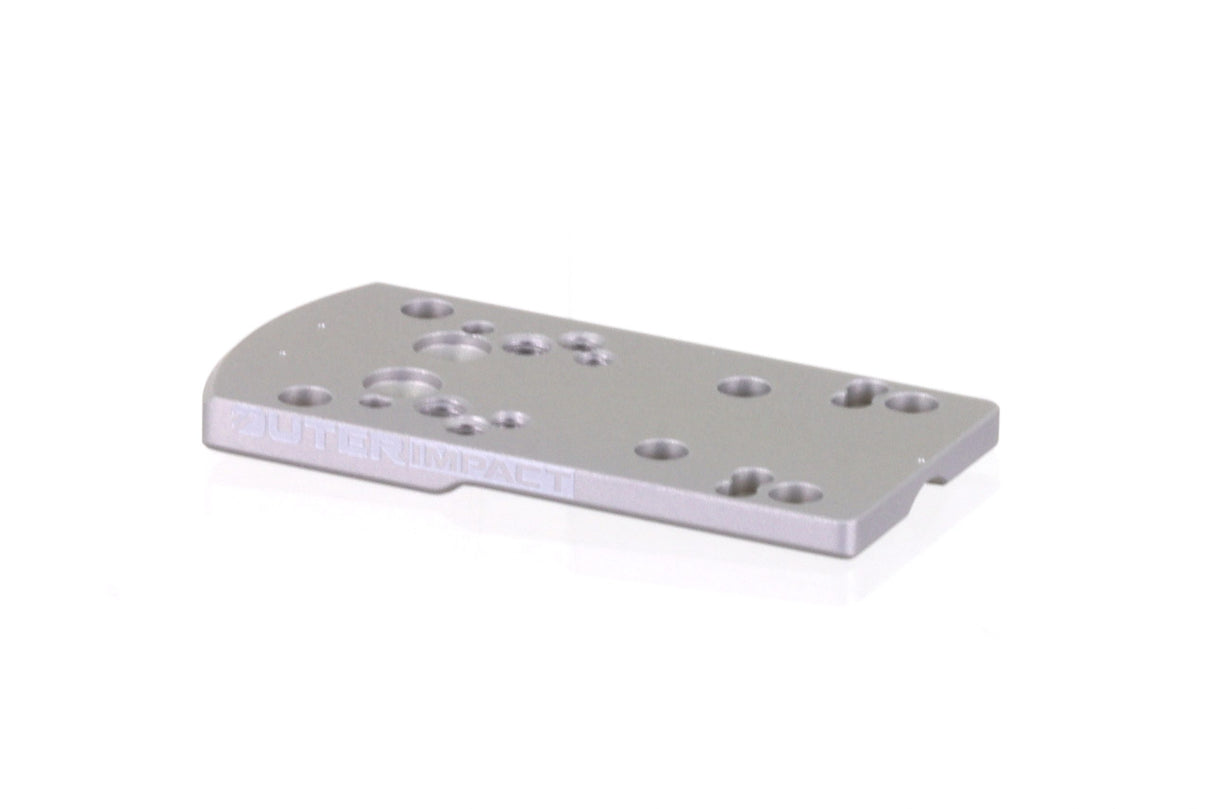 Smith & Wesson SD9 VE SD40 VE red dot mount | type C [RMR RTS Docter footprint] - silver - Ubitzu