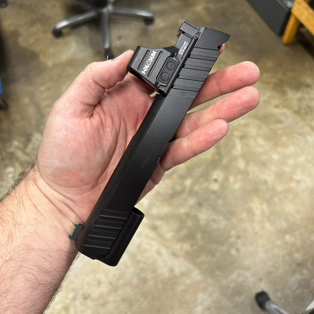 Springfield 1911 DS Prodigy Optics Ready plate with rear sight | Trijicon RMR footprint - Ubitzu