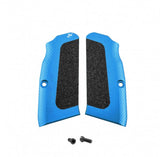 Tanfoglio long grips for Large Frame | High-grip - Blue - Ubitzu