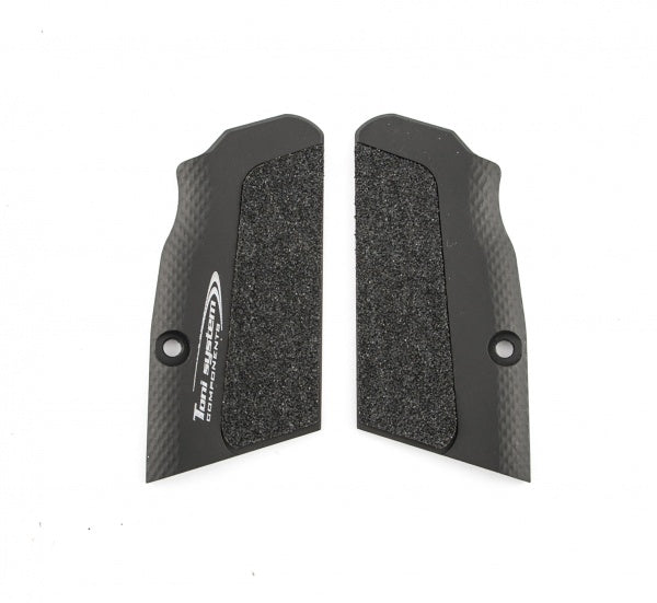 Tanfoglio short grips for Small Frame | High-grip - Black - Ubitzu