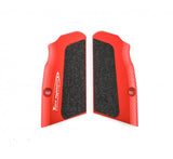 Tanfoglio short grips for Small Frame | High-grip - Red - Ubitzu