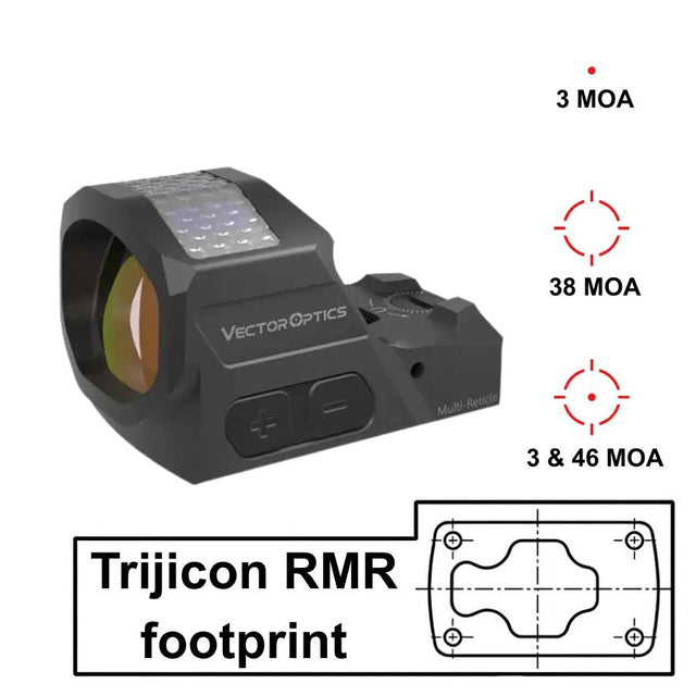 Vector Optics Frenzy-X 1x19x26 MRS GenII Solar Power Multi-Reticle - Ubitzu